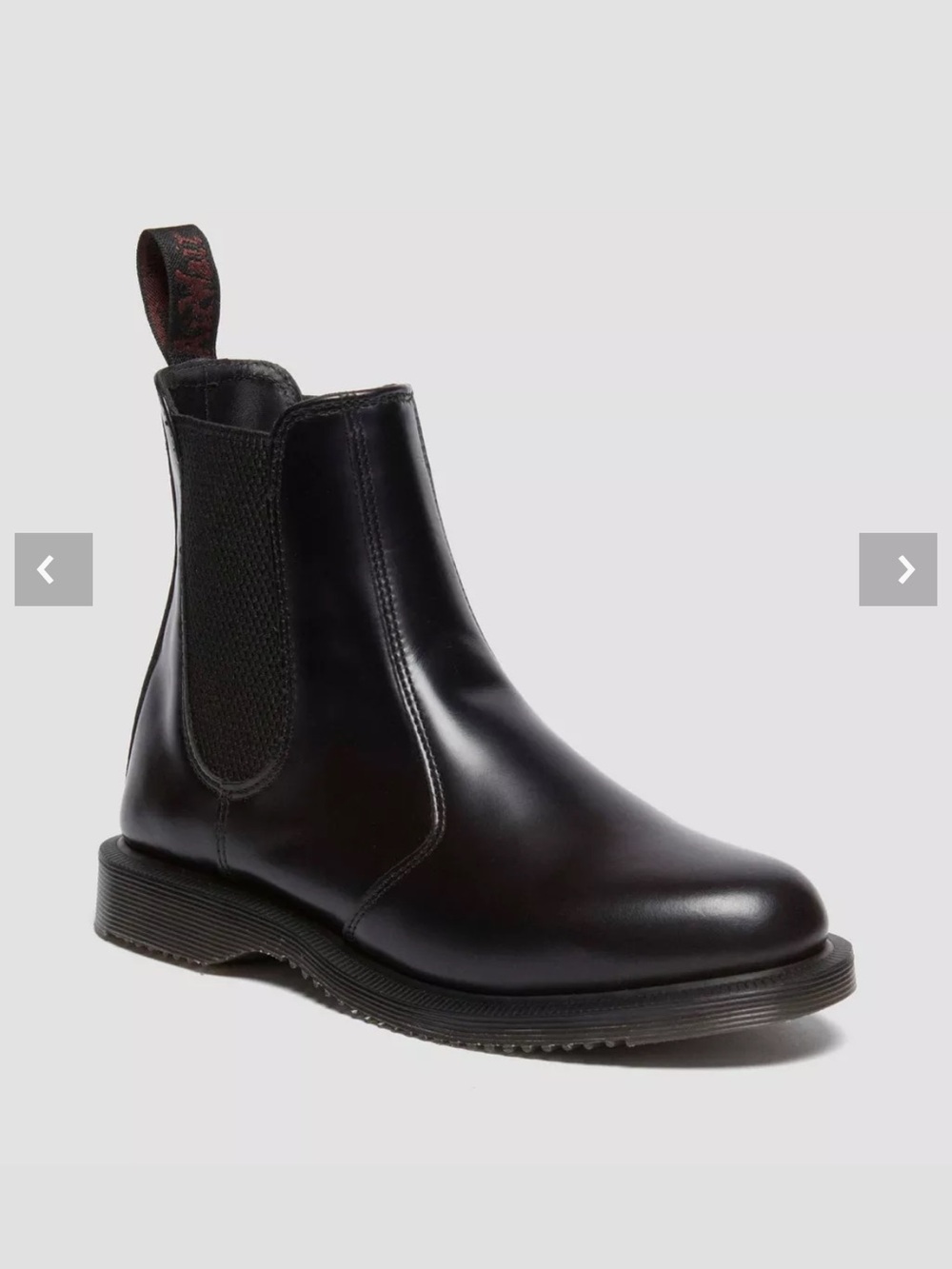 Dr.Martens | Flora Black Smooth Leather Chelsea Boots - Picture 8 of 8